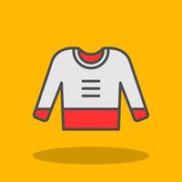 Jumper Filled Shadow Icon vector