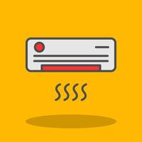 Air Conditioner Filled Shadow Icon vector