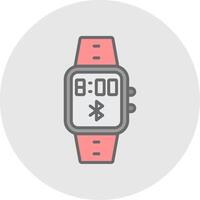 Bluetooth Line Filled Light Icon vector