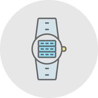 Server Line Filled Light Icon vector