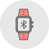 Bluetooth Line Filled Light Icon vector