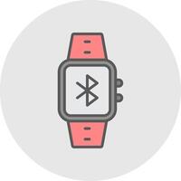 Bluetooth Line Filled Light Icon vector