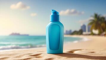 Refreshing Sunscreen Lotion with Pump for Easy Application photo