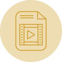 File Line Yellow Circle Icon vector