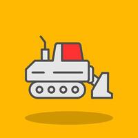 Drill Filled Shadow Icon vector