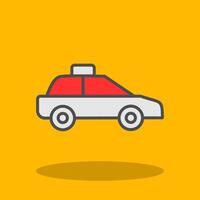 Car Filled Shadow Icon vector