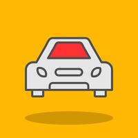 Car Filled Shadow Icon vector