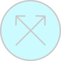 Split Line Filled Light Icon vector