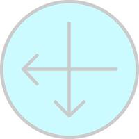 Intersect Line Filled Light Icon vector