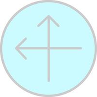 Intersect Line Filled Light Icon vector