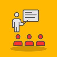 lecture Filled Shadow Icon vector