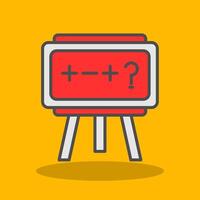 Theory Filled Shadow Icon vector