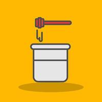 Honey Filled Shadow Icon vector