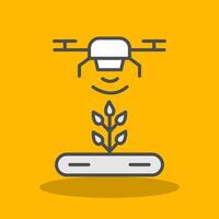 Automatic Irrigatior Filled Shadow Icon vector
