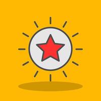Best Choice Filled Shadow Icon vector