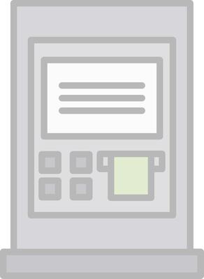 Atm Line Filled Light Icon