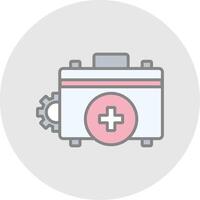 Medical Line Filled Light Icon vector