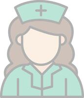 Nursing Line Filled Light Icon vector