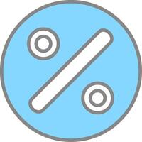 Divide Line Filled Light Icon vector
