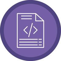 Coding Line Multi Circle Icon vector