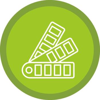 Pantone Line Multi Circle Icon vector