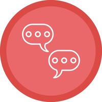 Chat Line Multi Circle Icon vector