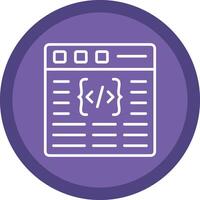 Coding Line Multi Circle Icon vector