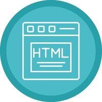 Html Line Multi Circle Icon vector
