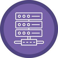 Server Line Multi Circle Icon vector