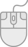 Mouse Line Filled Light Icon vector