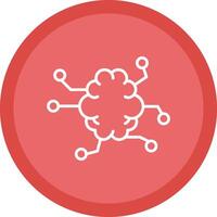 Artificial Intelligence Line Multi Circle Icon vector