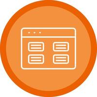 Tasks Line Multi Circle Icon vector