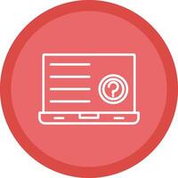 Question Line Multi Circle Icon vector