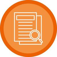 Research Line Multi Circle Icon vector