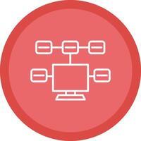 Tasks Line Multi Circle Icon vector