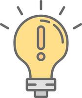 idea Line Filled Light Icon vector