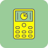 Device Filled Yellow Icon vector