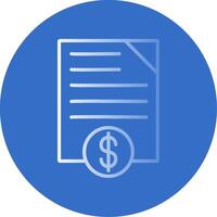 Mortgage Paper Flat Bubble Icon vector