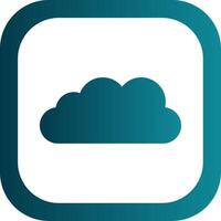 Cloud Filled Yellow Icon vector