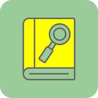 Tutorial Filled Yellow Icon vector