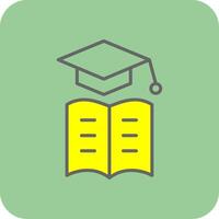 E-Learning Filled Yellow Icon vector