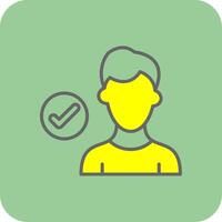 Checklist Filled Yellow Icon vector