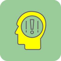 Good Idea Filled Yellow Icon vector