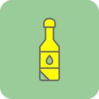 Cooking Oil Filled Yellow Icon vector