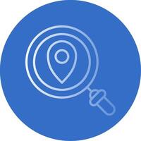 Map Pointer Flat Bubble Icon vector