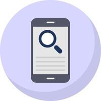 Smartphone Flat Bubble Icon vector