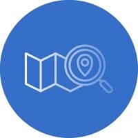 Map Flat Bubble Icon vector