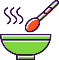 Soup filled Design Icon vector