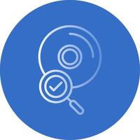 Cds Flat Bubble Icon vector