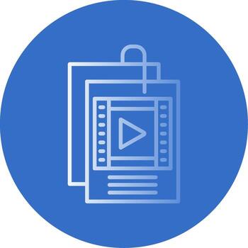 Script Flat Bubble Icon vector